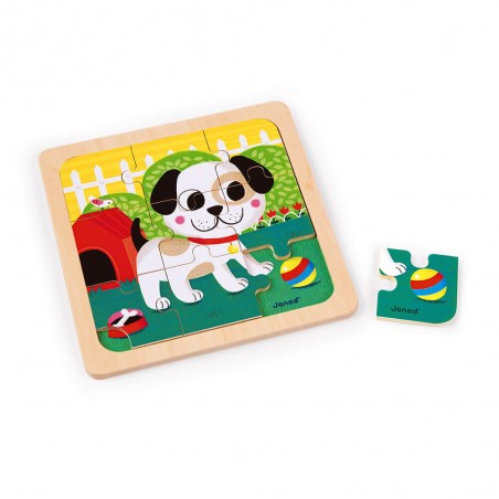 Coffret 3 Puzzles Tornado Titus Felix pour enfant dès 18 mois - Janod