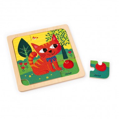 Coffret 3 Puzzles Tornado Titus Felix pour enfant dès 18 mois - Janod