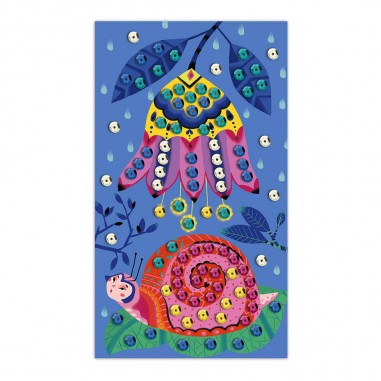 Activités manuelles pour enfant - Kit de cartes thème nature à décorer - Janod