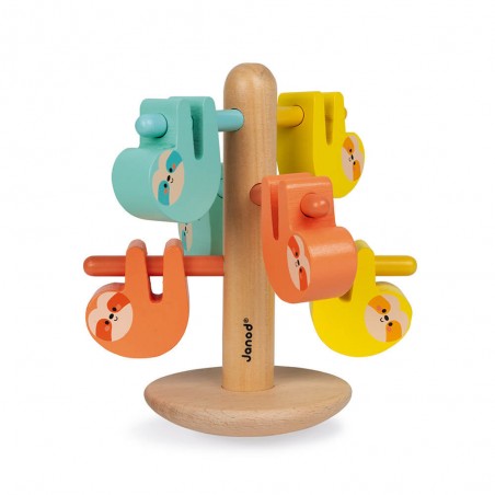 Jeu d'équilibre et couleurs en bois pour enfant - Paresseux Wwf® - Janod