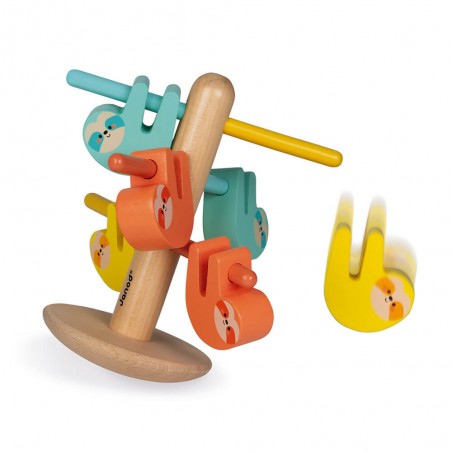 Jeu d'équilibre et couleurs en bois pour enfant - Paresseux Wwf® - Janod