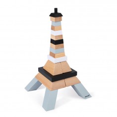 Jeu de construction pour enfants - Tour Eiffel bois à construire - Janod