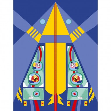 Activités manuelles pour enfant - Kit création pliage avions en papier - Janod