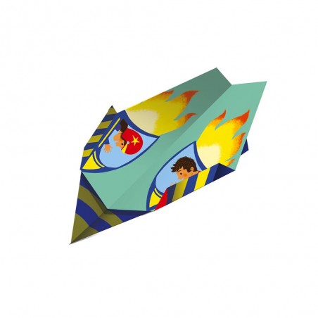 Activités manuelles pour enfant - Kit création pliage avions en papier - Janod