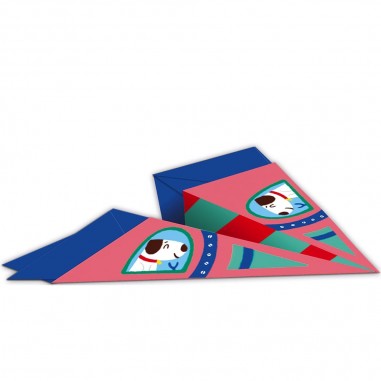 Activités manuelles pour enfant - Kit création pliage avions en papier - Janod