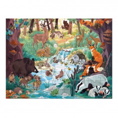 Puzzle Wwf Les empreintes des animaux de la Forêt - Janod 2