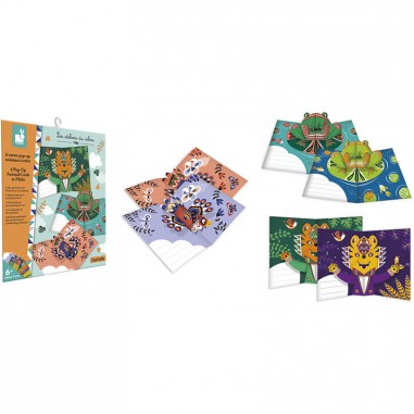 Carte pop up - Carte pop up enfant, loisir créatif enfant - Janod