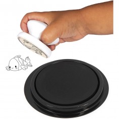 Janod Coffret Stampinoo Licornes - 15 Tampons Mousse + Encrier - Loisirs Créatifs Enfants Dès 3 Ans, Motricité Fine Et Imagination