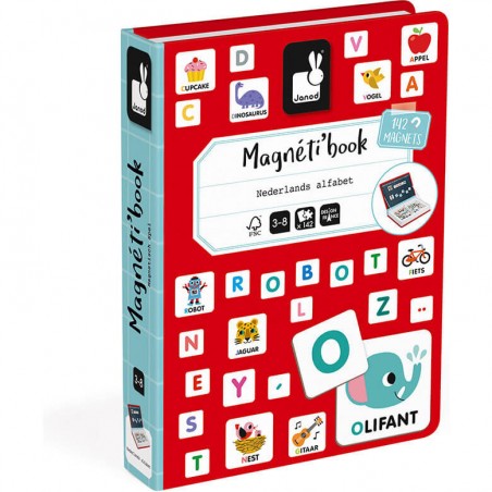 Magnéti'book alphabet Neerlandais : Jeux éducatifs magnétiques - Janod