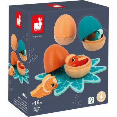 Jouet éveil dinosaure bébé - Œufs dino, pour enfant 18 mois - Janod