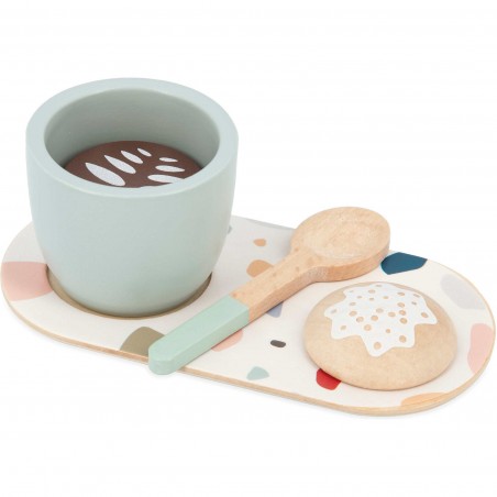 Set café jouet - Accessoires dinette bois, enfant dès 2 ans - Janod
