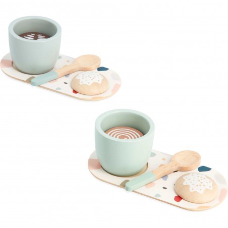 Set café jouet - Accessoires dinette bois, enfant dès 2 ans - Janod