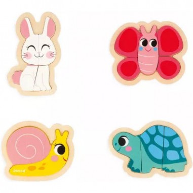 4 Puzzles Evolutifs - Jardin - Janod