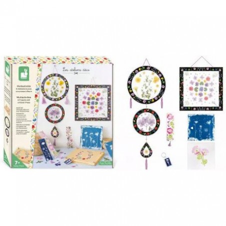 Coffret loisirs créatifs enfant 7 ans - Diy Décoration fleurs - Janod