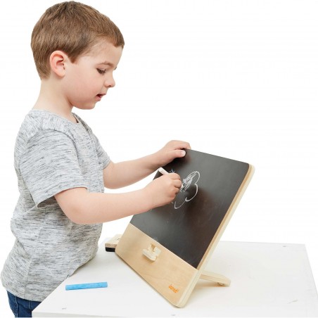 Tableau en bois enfant - Ardoise, tableau à poser, dès 3 ans - Janod