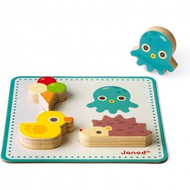 Jeu de reconnaissance tactile - : jouets, déco, puériculture - Janod