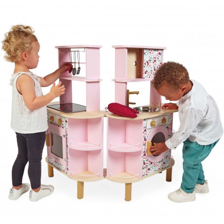 Cuisine jouet - Cuisine bois, dinette, Twist, enfant dès 3 ans - Janod