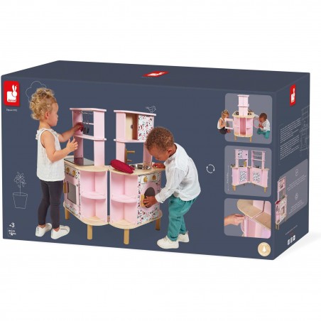 Cuisine jouet - Cuisine bois, dinette, Twist, enfant dès 3 ans - Janod