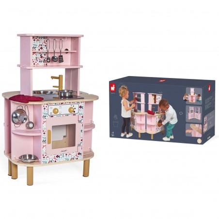 Cuisine jouet - Cuisine bois, dinette, Twist, enfant dès 3 ans - Janod