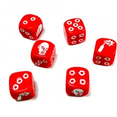 Zombicide : Set de dés rouge - Jeux de société - Cmon 2