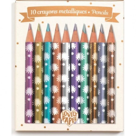 Crayons métalliques - Djeco