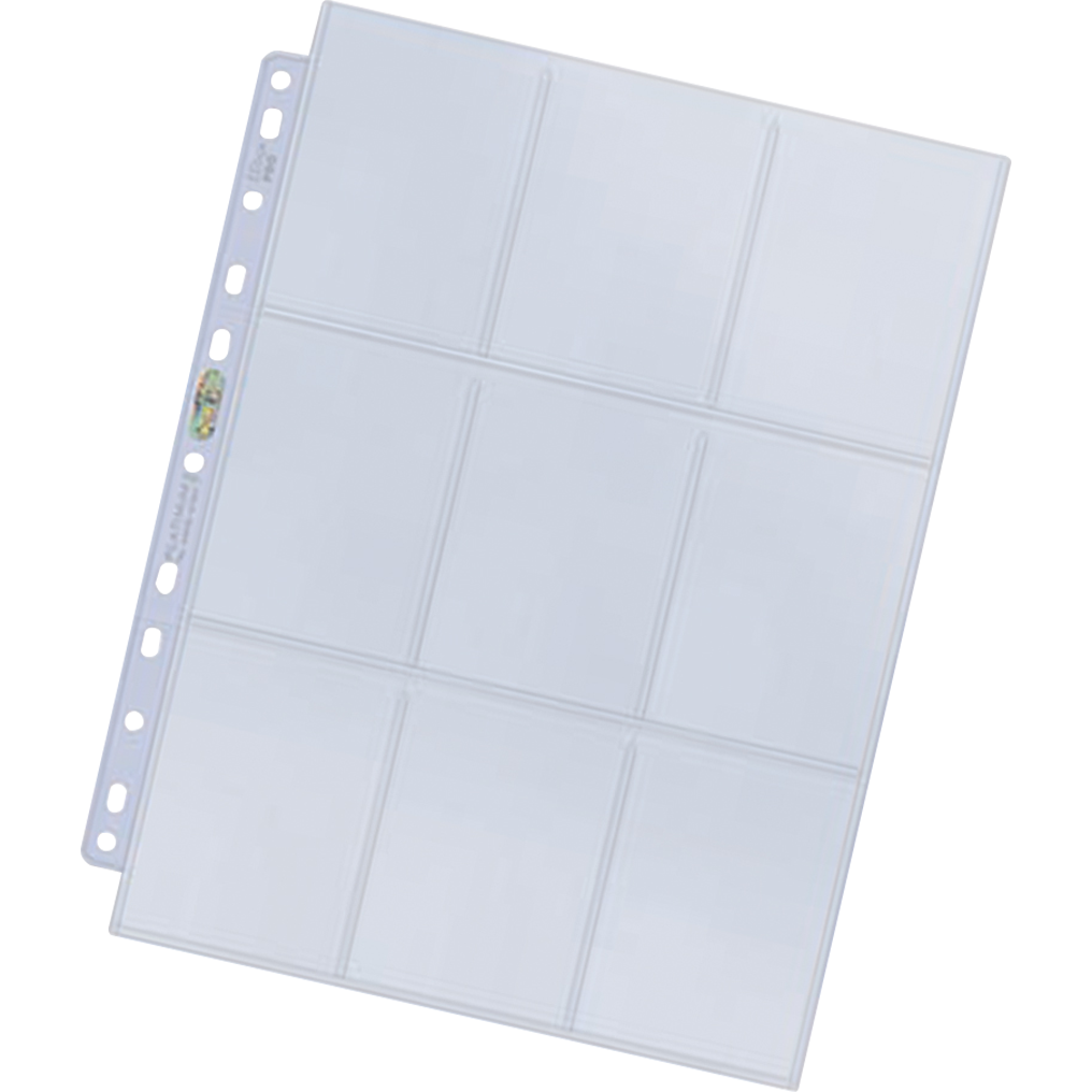 Ultra.pro 100 Feuilles pour Classeur 9 Pocket Hologram Page : Platinum