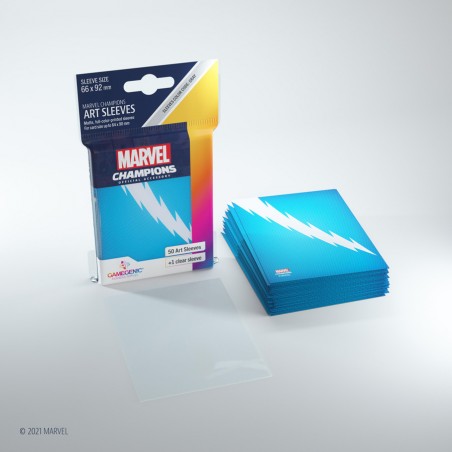 Marvel Champions Art Sleeves - Quicksilver - Accessoires - Gamegenic
