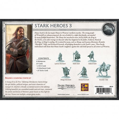 Le Trône de Fer: le Jeu de Figurines - Héros Stark Iii - Jeux de figurines - Cmon