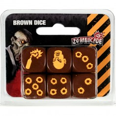 Zombicide : Set de dés Marron - Jeux de sociétéEsprit Jeu - Edge