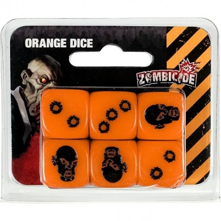 Zombicide : Set de dés orange - Jeux de société - Edge