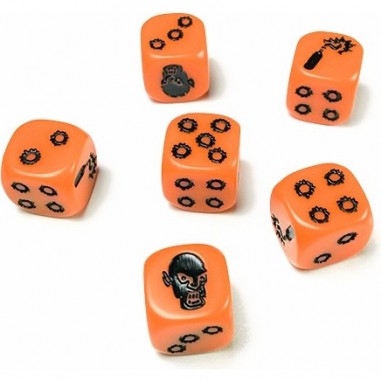 Zombicide : Set de dés orange - Jeux de société - Edge