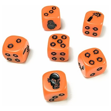 Zombicide : Set de dés orange - Jeux de société - Edge