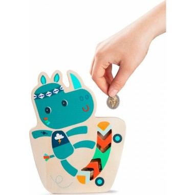 Tirelire en bois Marius - Lilliputiens