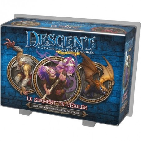 Le Serment de l'Exilé - Extension Héros et Monstres pour Descent - Fantasy Flight Games