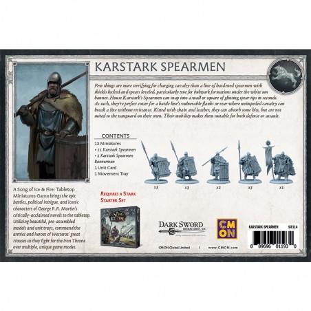 Le Trône de Fer: le Jeu de Figurines - Lanciers de la Maison Karstark - Jeux de figurines - Cmon