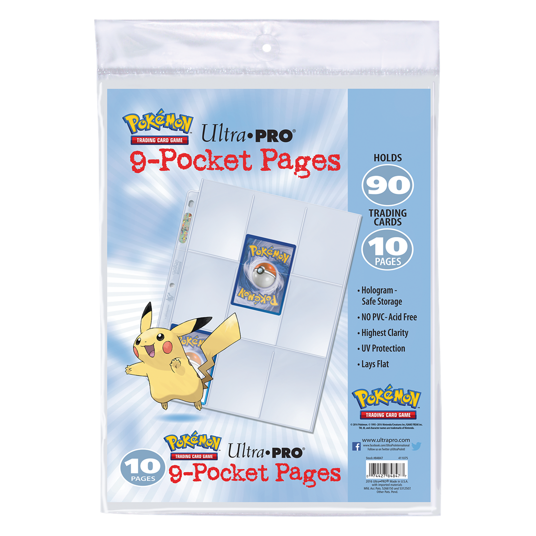 Pack de 10 feuilles de classeur Pokémon - Carte à collectionner - Achat &  prix