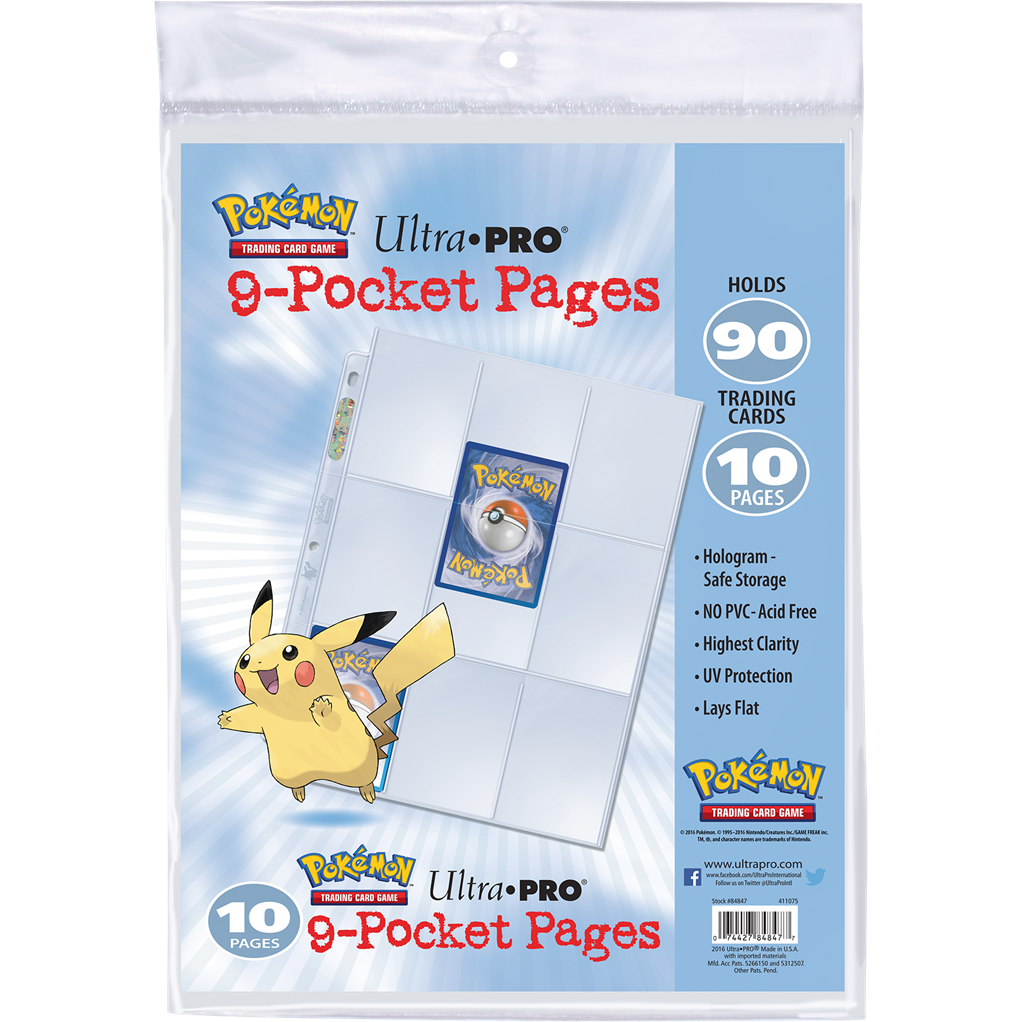 Ultra.pro Pokémon : Paquet de 10 feuilles de classeur