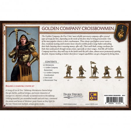 Le Trône de Fer: le Jeu de Figurines - Arbalétriers de la Compagnie Dorée - Jeux de figurines - Cmon