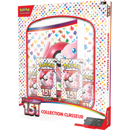 Pokémon EV3.5 :Portfolio 360 cartes + 4 boosters Pokémon 151 - Asmodee