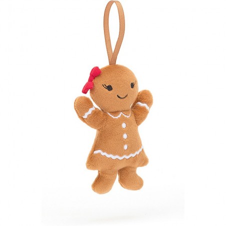 Peluche Mini Ruby Pain Epice à suspendre Festive Folly - Jellycat
