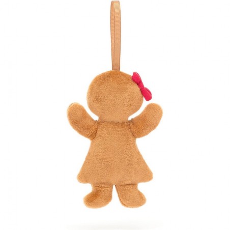 Peluche Mini Ruby Pain Epice à suspendre Festive Folly - Jellycat