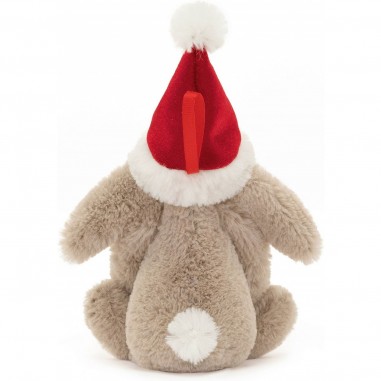 Peluche Lapin Beige Bashful Noël à suspendre - Jellycat