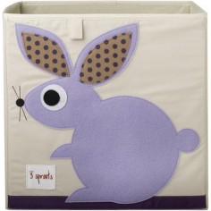 Cube de rangement jouets Lapin - 3 Sprouts