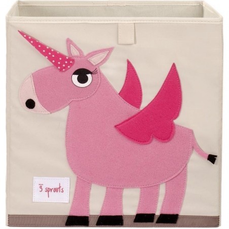Cube de rangement jouets Licorne - 3 Sprouts