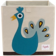 Cube de rangement jouets Paon - 3 Sprouts