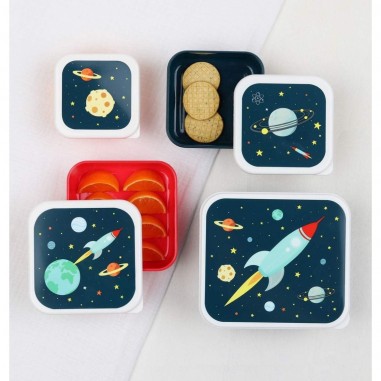 4 boites à goûter espace - A Little Lovely Company - Little-lovely-company