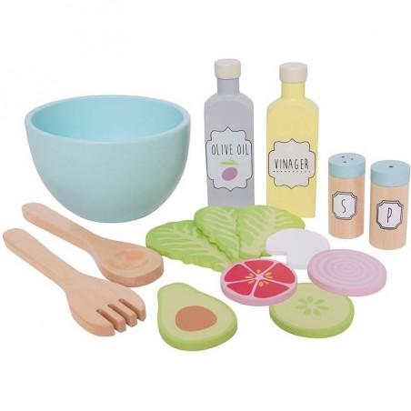 Jouet en bois dinette Salade - Jabadabado
