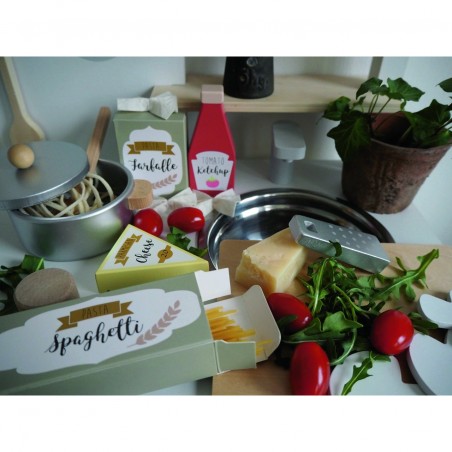 Jouet en bois dinette Pâtes - Jabadabado