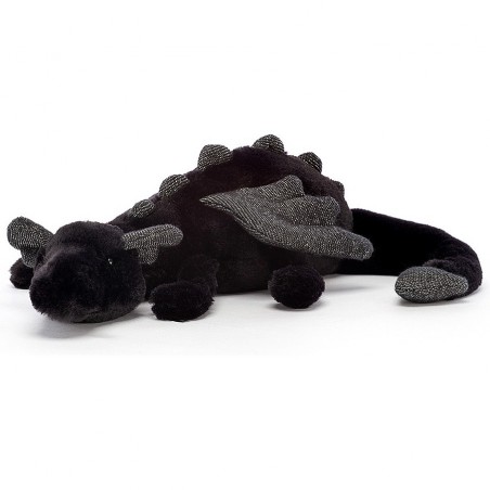 Peluche Onyx dragon noir de - 26cm - Jellycat