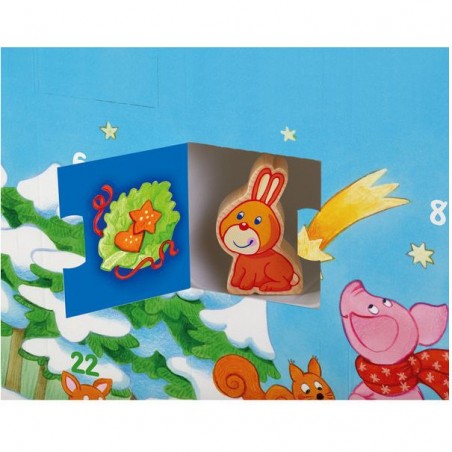 Mon premier calendrier de l’avent: Noël à la ferme - Jeux enfants - Haba
